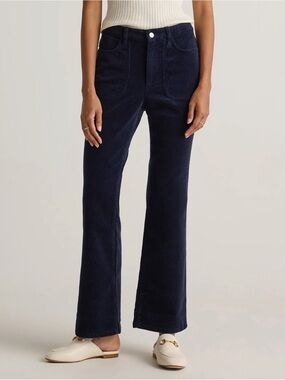 Quince Organic Stretch Corduroy Flare Pants